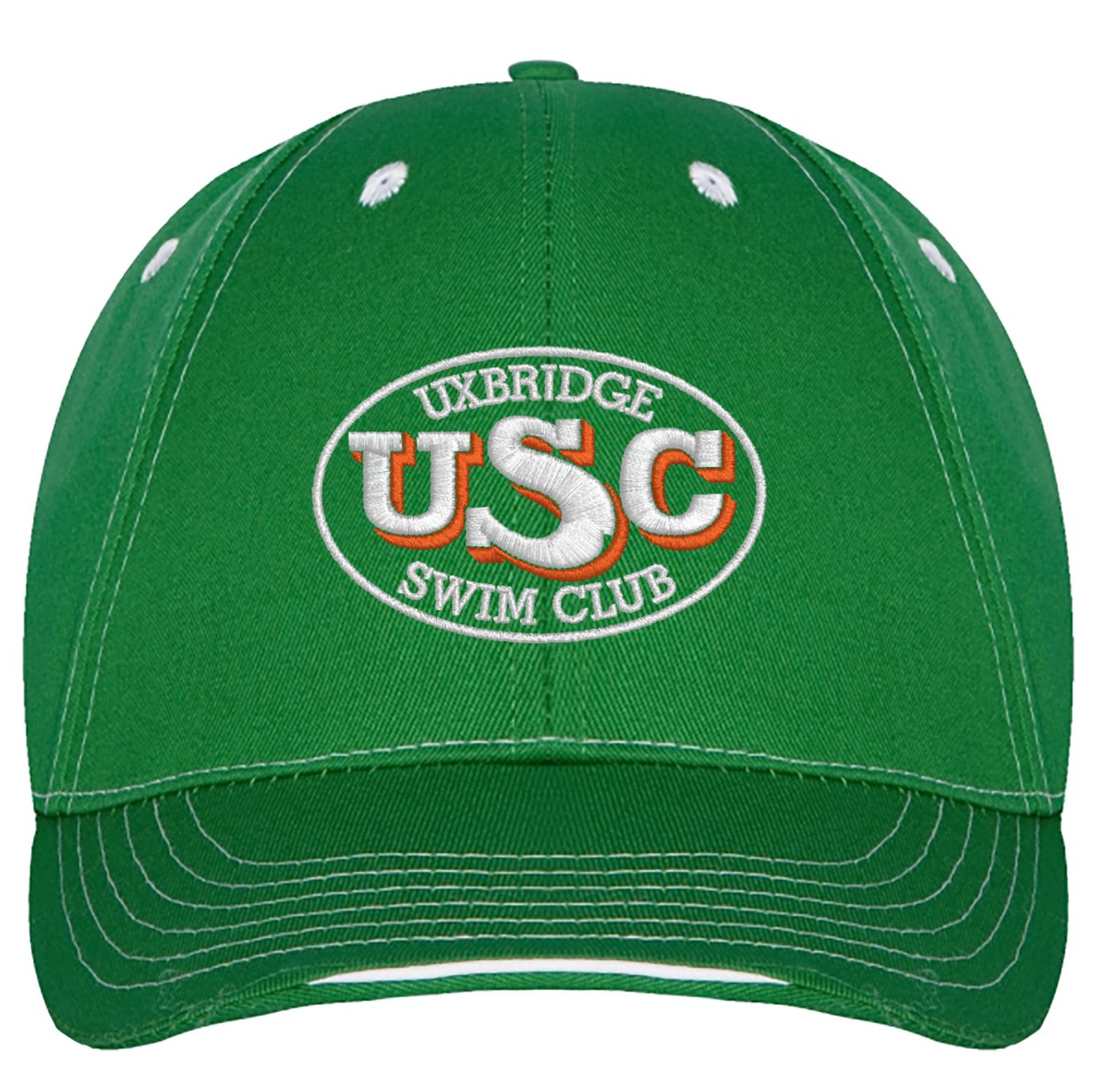 Uxbridge Swim Club Adult Baseball Cap - Kelly Green