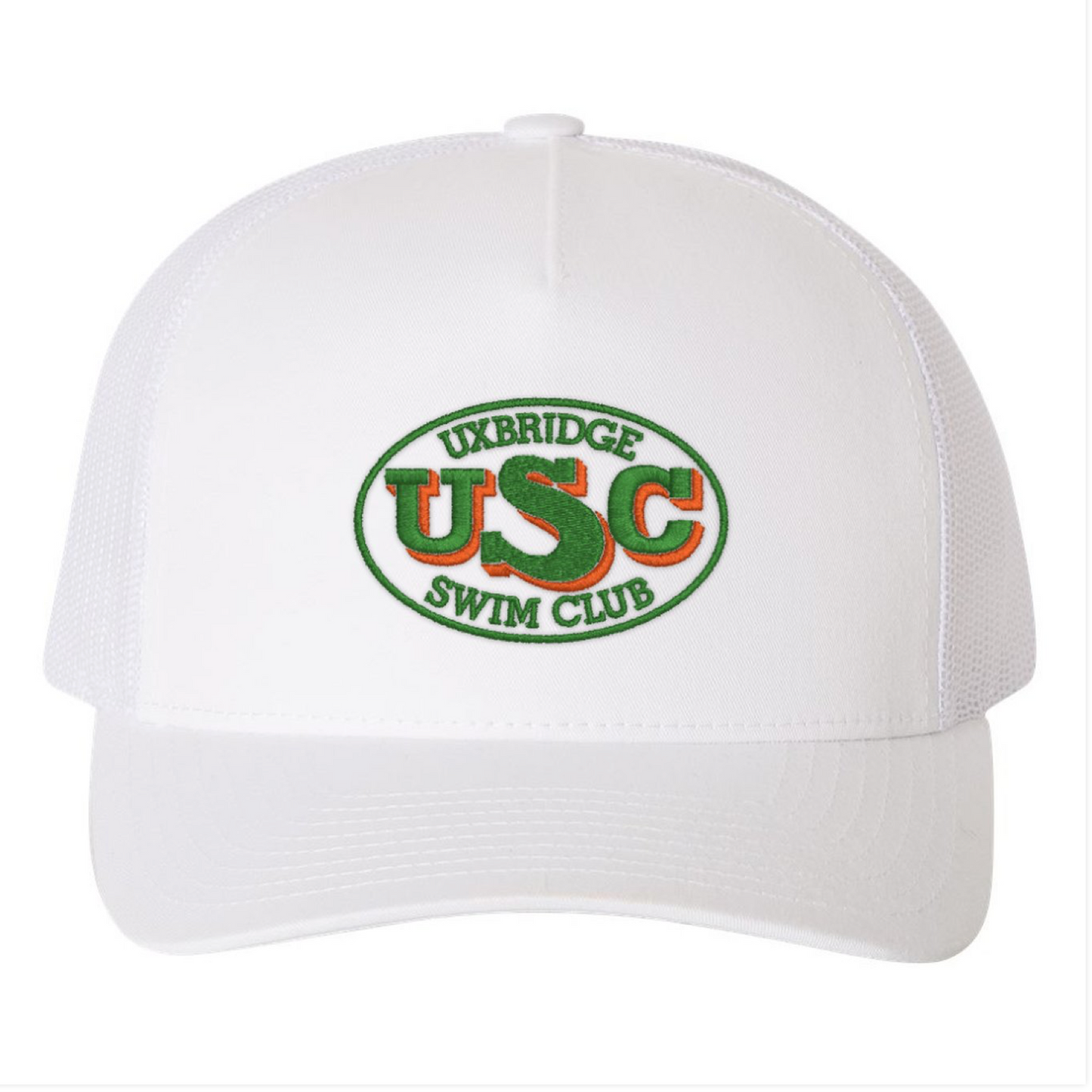 Uxbridge Swim Club Adult Baseball Cap - White