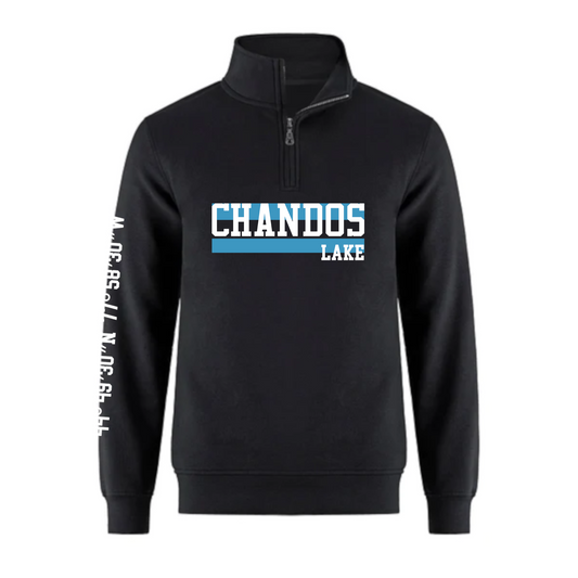 Chandos Lake 2023 Adult 1/4 Zip Block Lettering