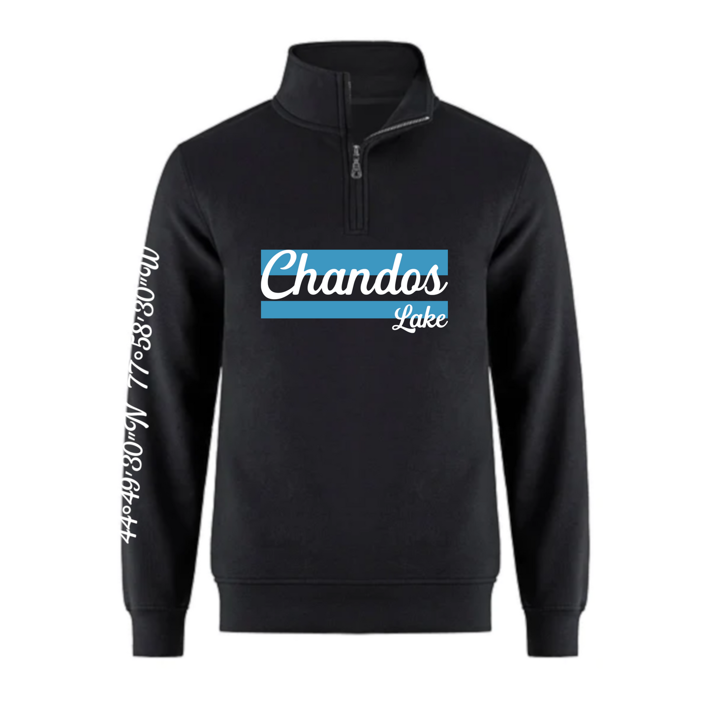 Chandos Lake 2023 Adult 1/4 Zip Script Lettering