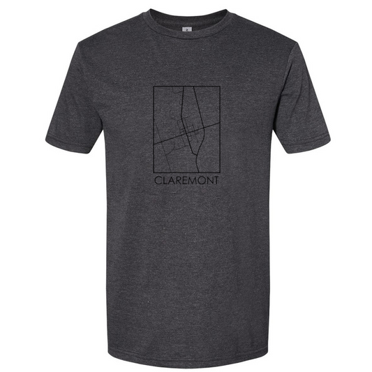 Claremont Map Unisex T's