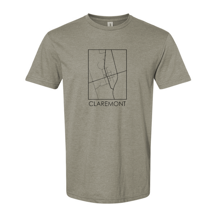 Claremont Map Unisex T's
