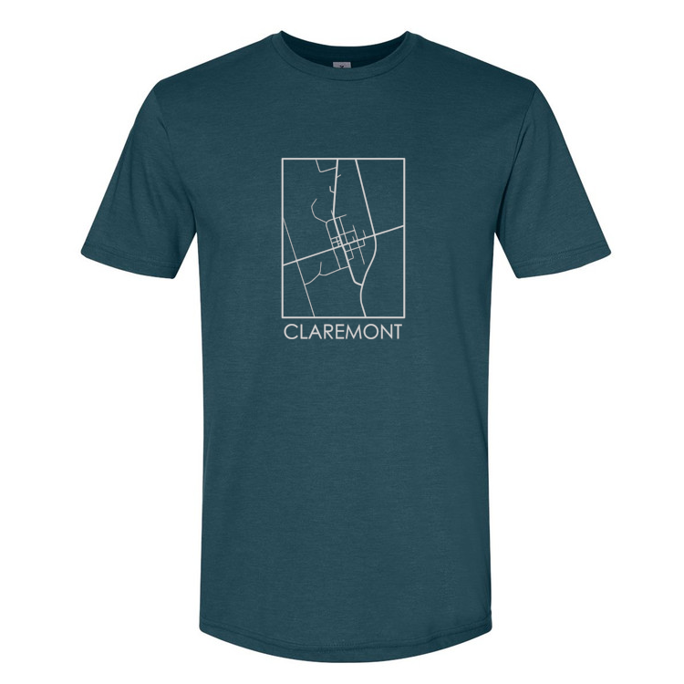 Claremont Map Unisex T's