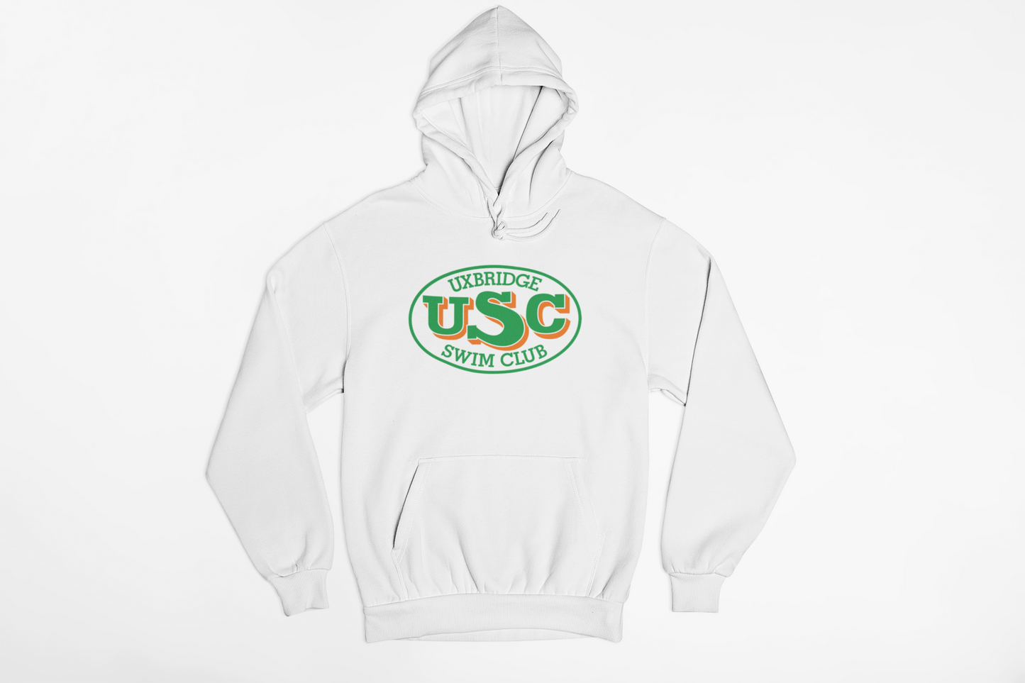 Uxbridge Swim Club Adult Hoodie Large Logo