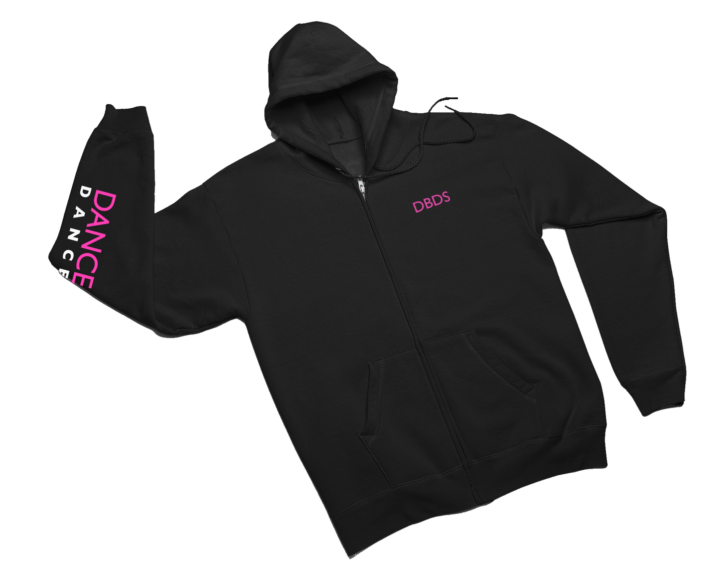 DBDS Youth Full-Zip Hoodie - Sleeve Design