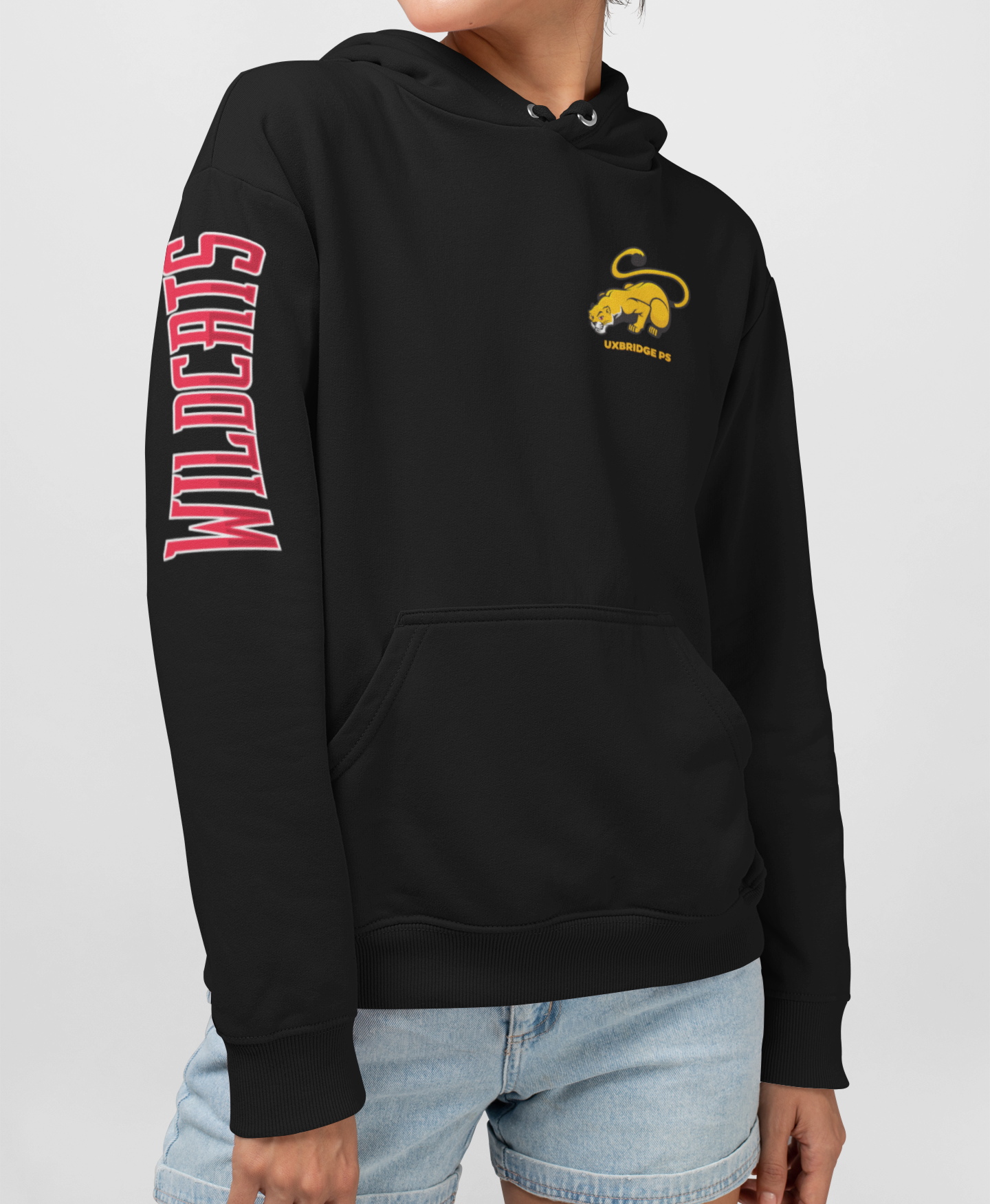 Uxbridge Public School Youth Hoodie - Sleeve Design