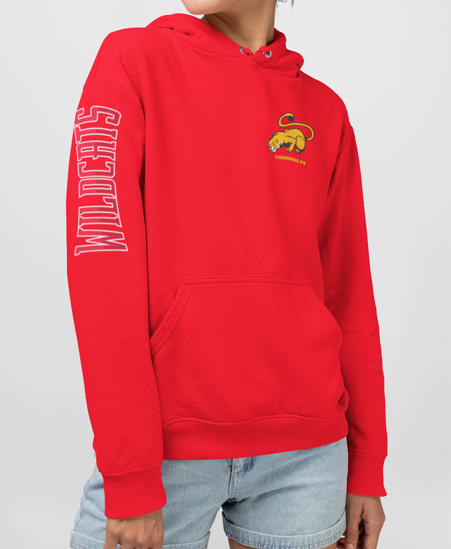 Uxbridge Public School Youth Hoodie - Sleeve Design