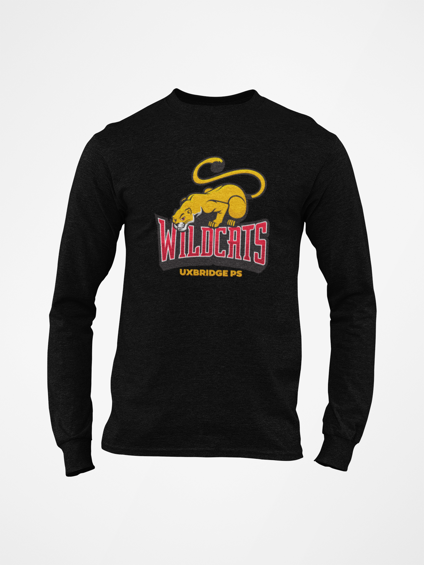 Uxbridge Public School Adult Long Sleeved T - Full Front Design