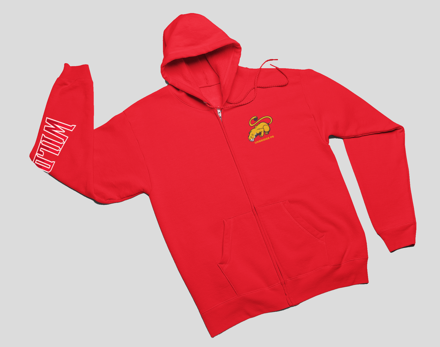 Uxbridge Public School Youth Full Zip Hoodie