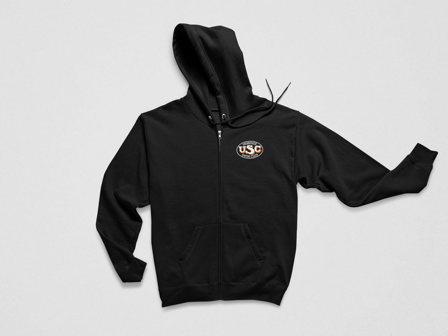 Uxbridge Swim Club Adult Full-zip Hoodie - Bubbles