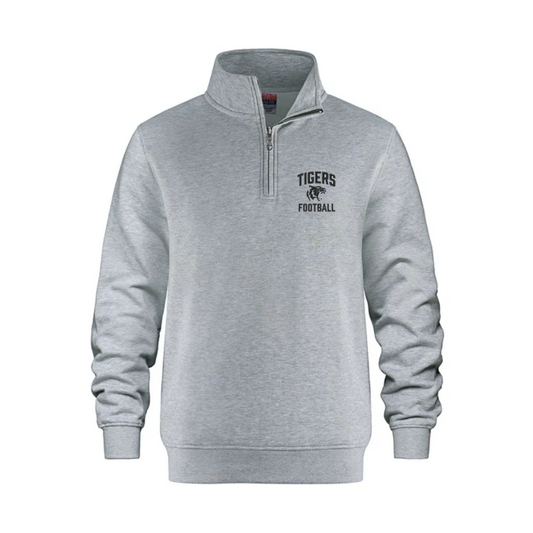 Tigers Football Adult 1/4 Zip Embroidered