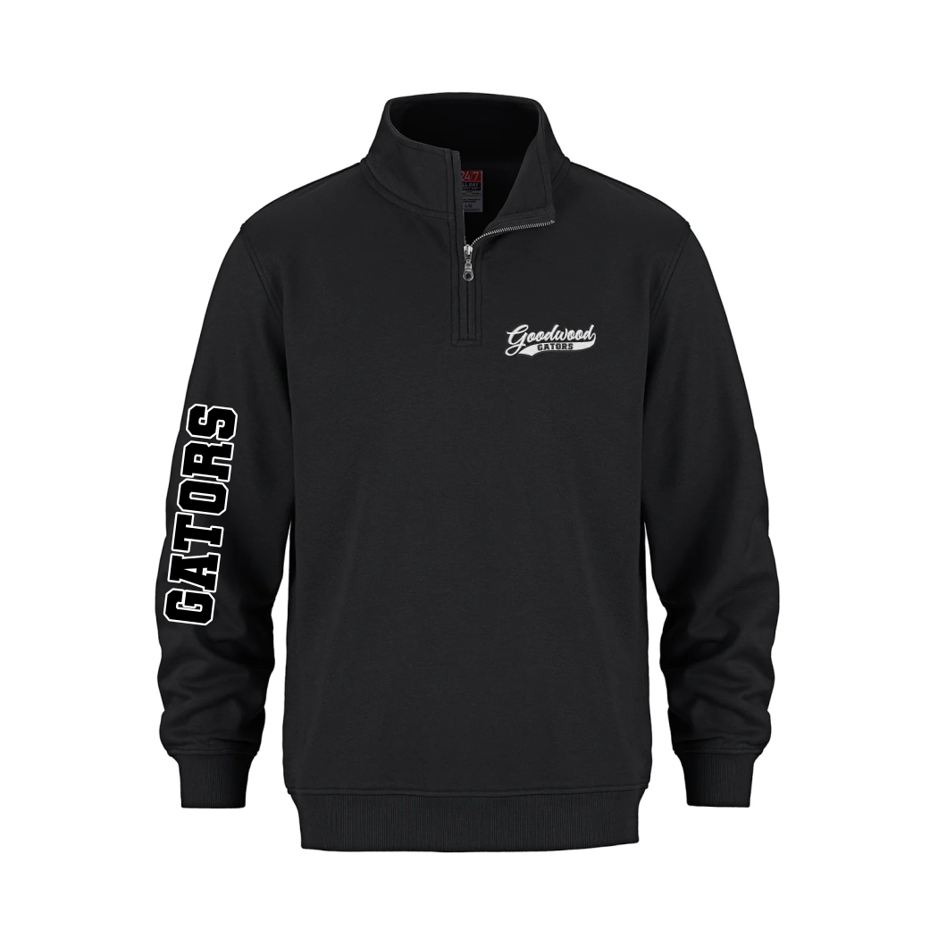 Goodwood Public School Youth 1/4 Zip Sleeve Outline