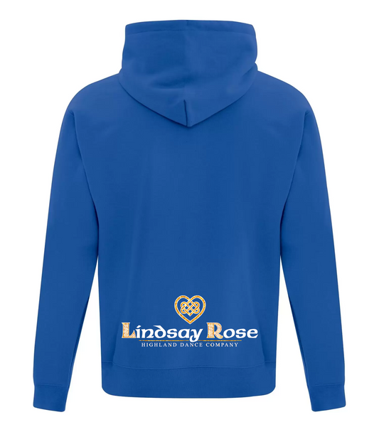 Lindsay Rose Dance Co. Adult Full Zip Hoodie - Lower Back Design