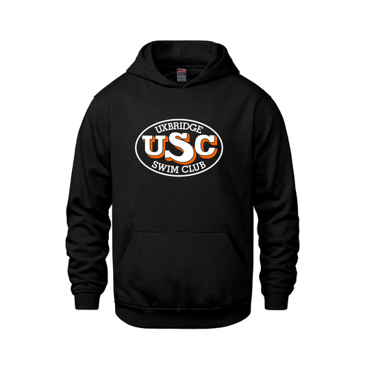 Uxbridge Swim Club Adult Hoodie Large Logo