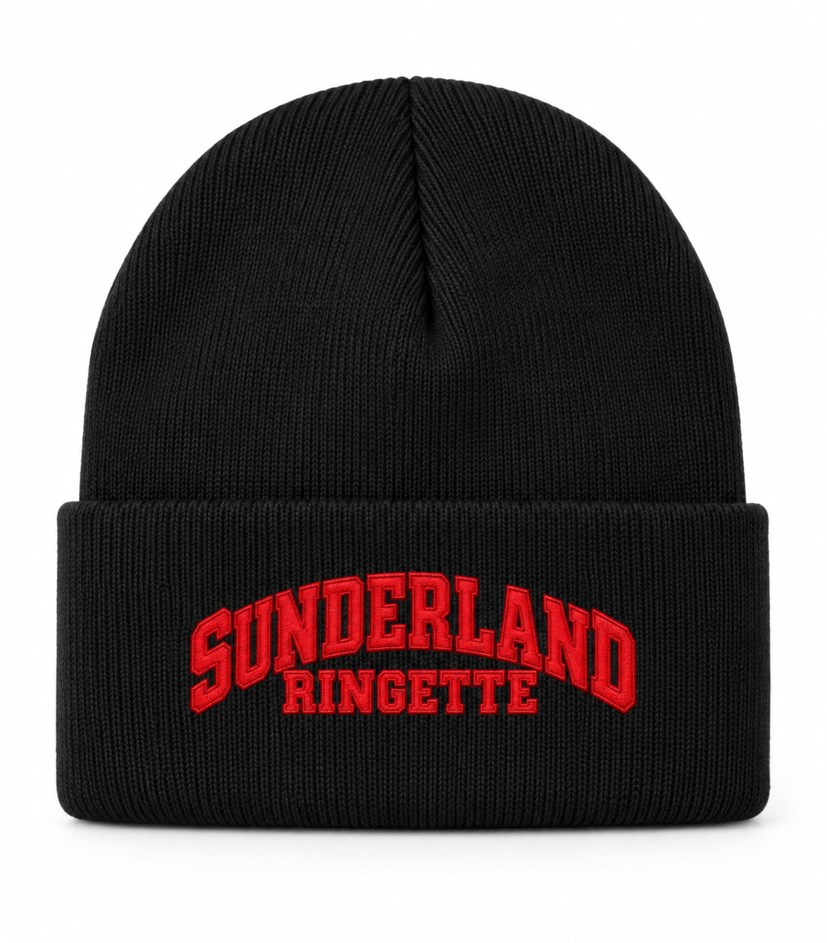 black Sunderland Stingerz C100 toque with embroidered Sunderland Ringette lettering