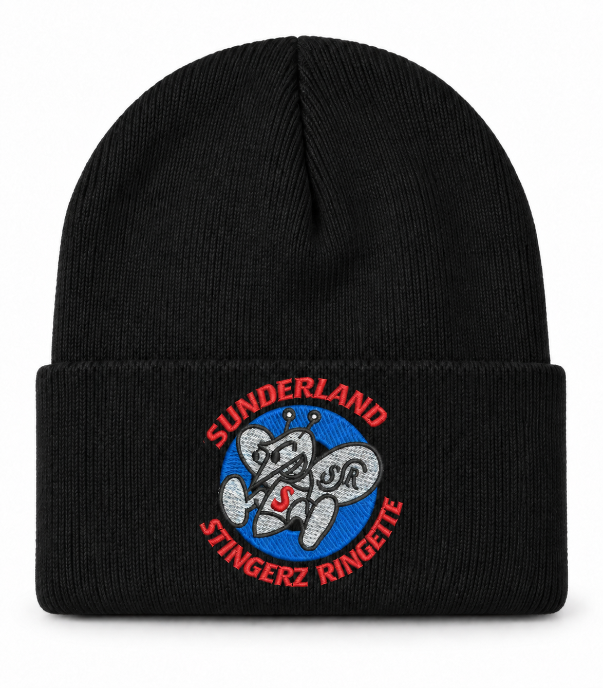 black Sunderland Stingerz C100 toque with embroidered team logo